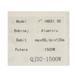 Pompa Submersibilă QJD2‑1500, 1500 W, Bobinaj Aluminiu, 45 l/min (2,7 m³/h), Refulare 120 m Tengtian - imagine 2